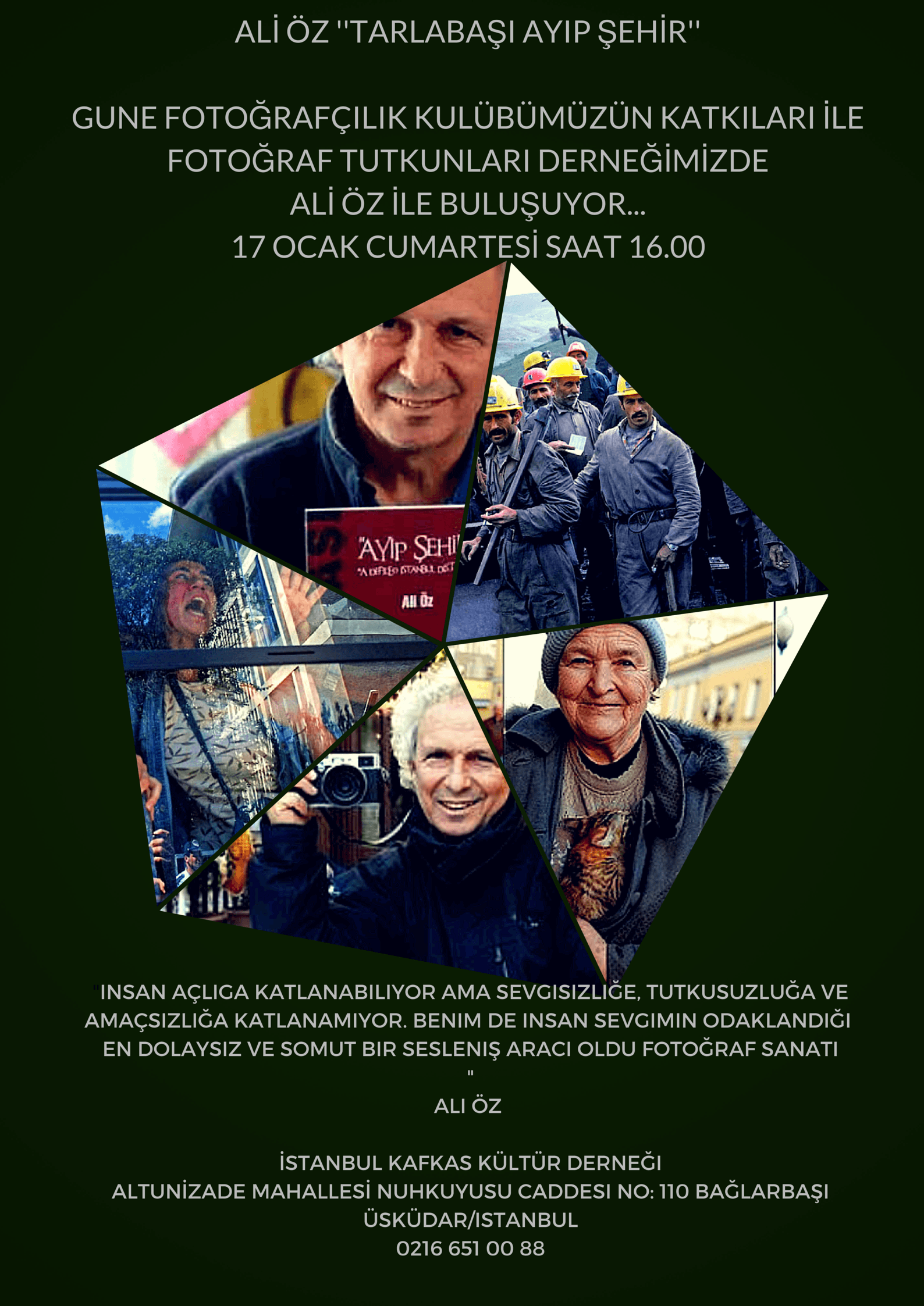 ALİ ÖZ ”TARLABAŞI AYIP ŞEHİR PROJESİ” İLE DERNEĞİMİZDE…