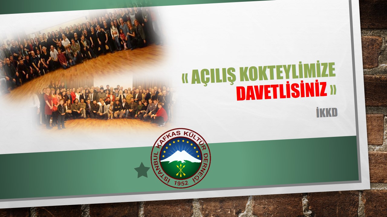 Açılış Kokteylimize Davetlisiniz.