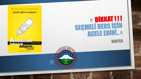DİKKAT!!! SEÇMELİ DERS İÇİN ACELE EDİN!..