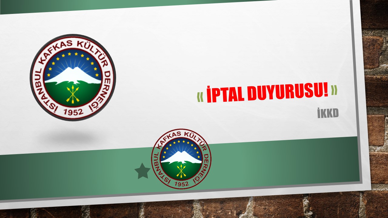 İptal Duyurusu