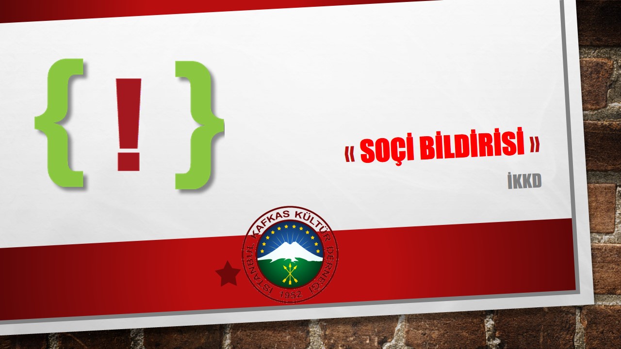 SOÇİ BİLDİRİSİ
